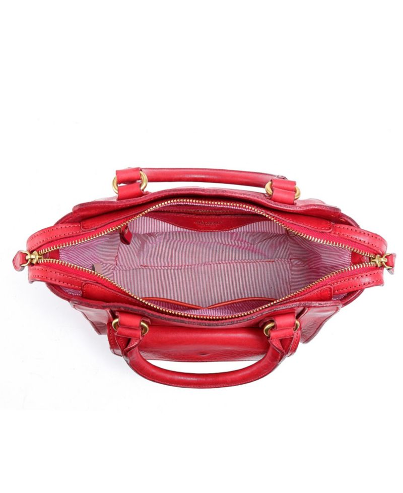 Pansy Small Leather Satchel Bag