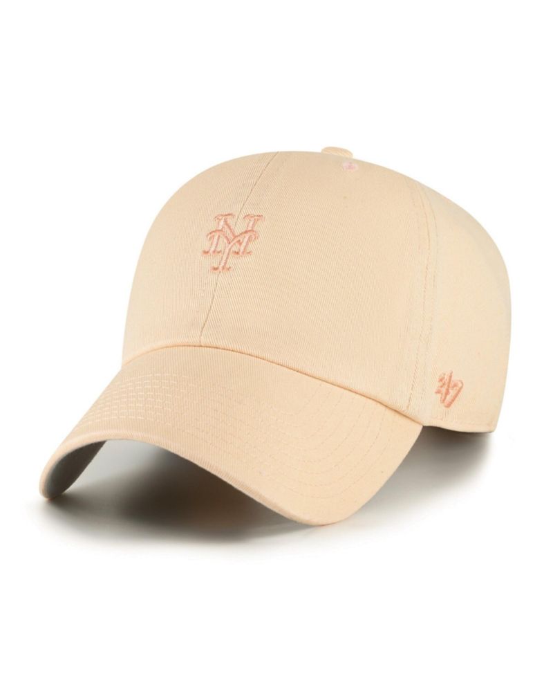 Men's and Women's Orange New York Mets Pastel Clean Up Adjustable Hat