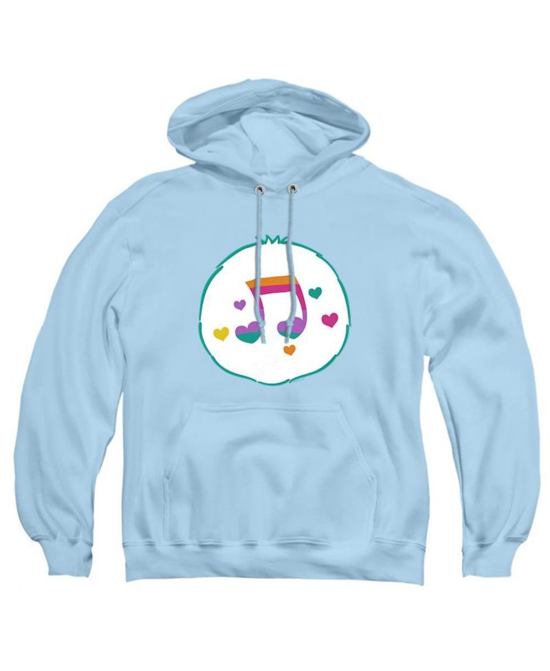 Men's Heart Song Belly Graphic Kangaroo Pocket Pullover Hoodie