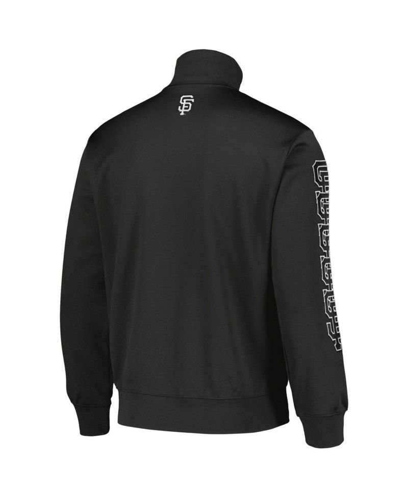Men's Black San Francisco Giants Pitcher Full-Zip Track Jacket