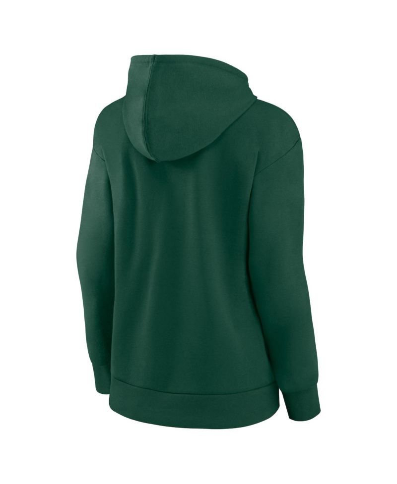 Women's Green Michigan State Spartans Evergreen Campus Pullover Hoodie