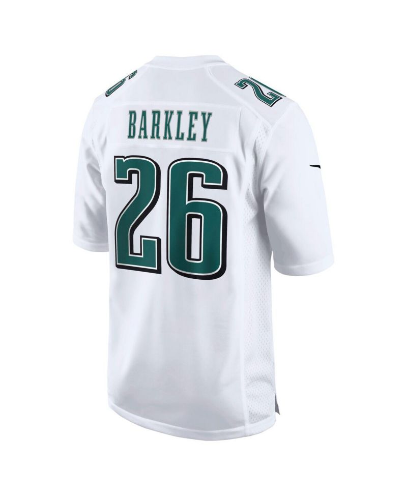 Men's Saquon Barkley Tundra White Philadelphia Eagles Fashion Game Jersey