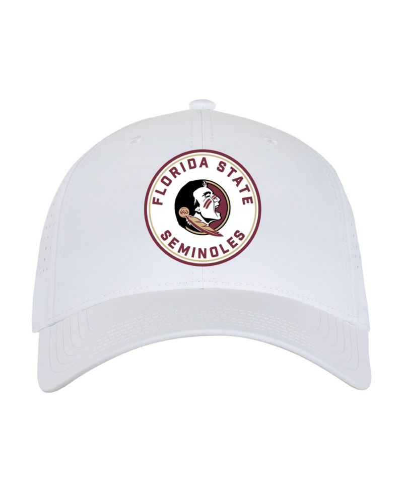 Men's and Women's White Florida State Seminoles Brezo Adjustable Hat