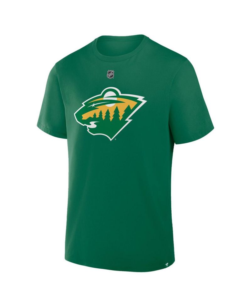 Men's Matthew Boldy Kelly Green Minnesota Wild Authentic Stack Name & Number T-Shirt