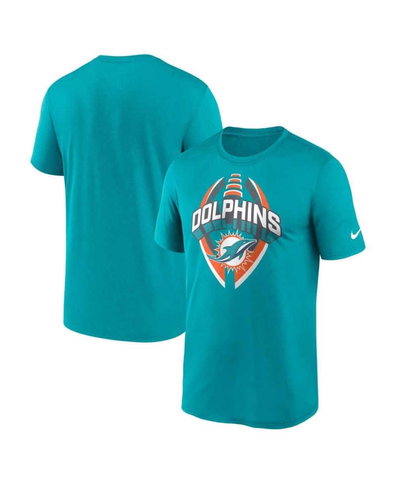 Men's Aqua Miami Dolphins Big & Tall Primetime Legend Icon Performance T-Shirt