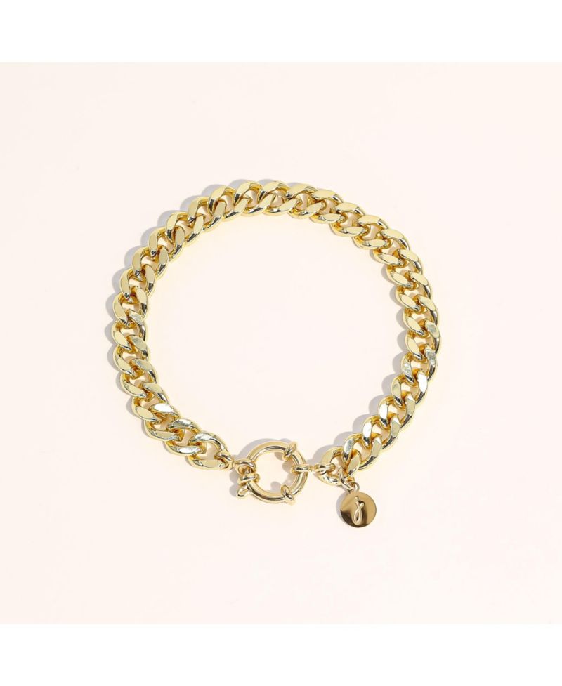 Plated Stainless Steel Curb Chain Bracelet & Anklet