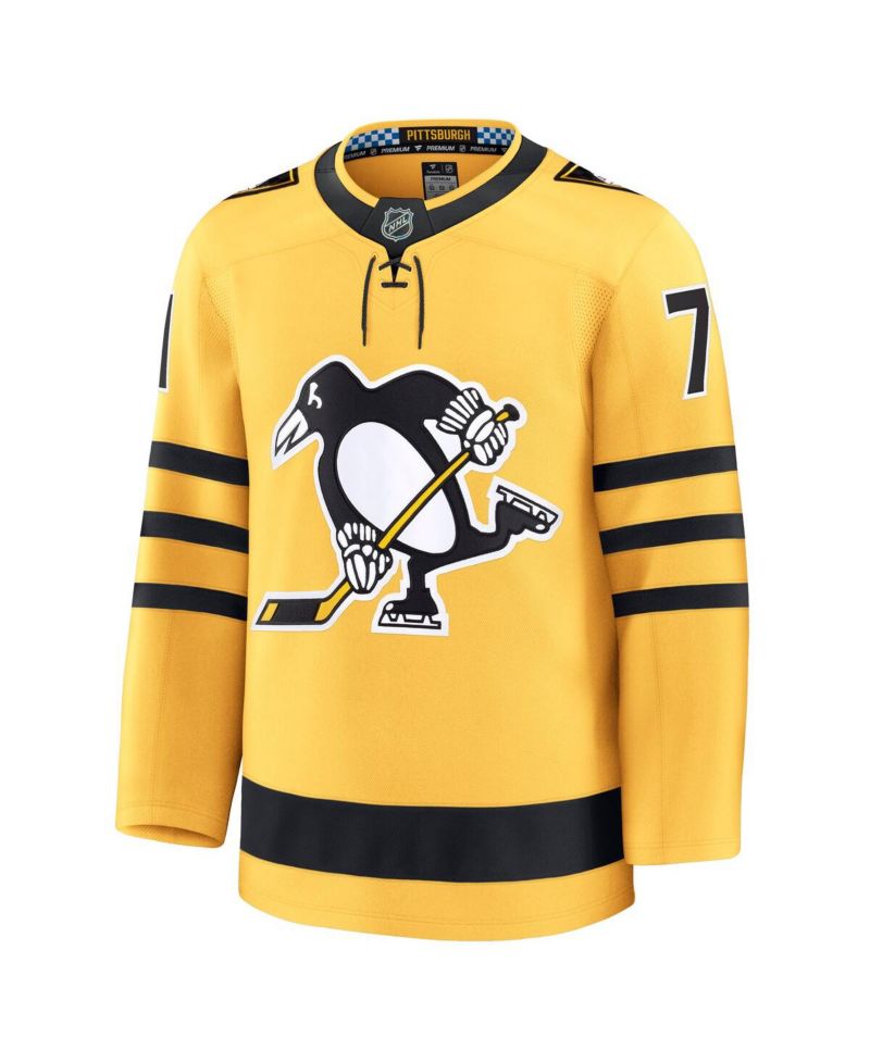 Men's Evgeni Malkin Gold Pittsburgh Penguins Alternate Premium Player Jersey