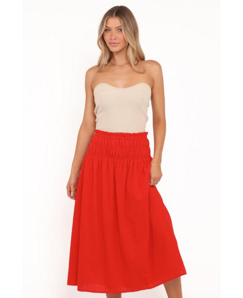 Women's High-Waisted A-Line Mattea Maxi Skirt