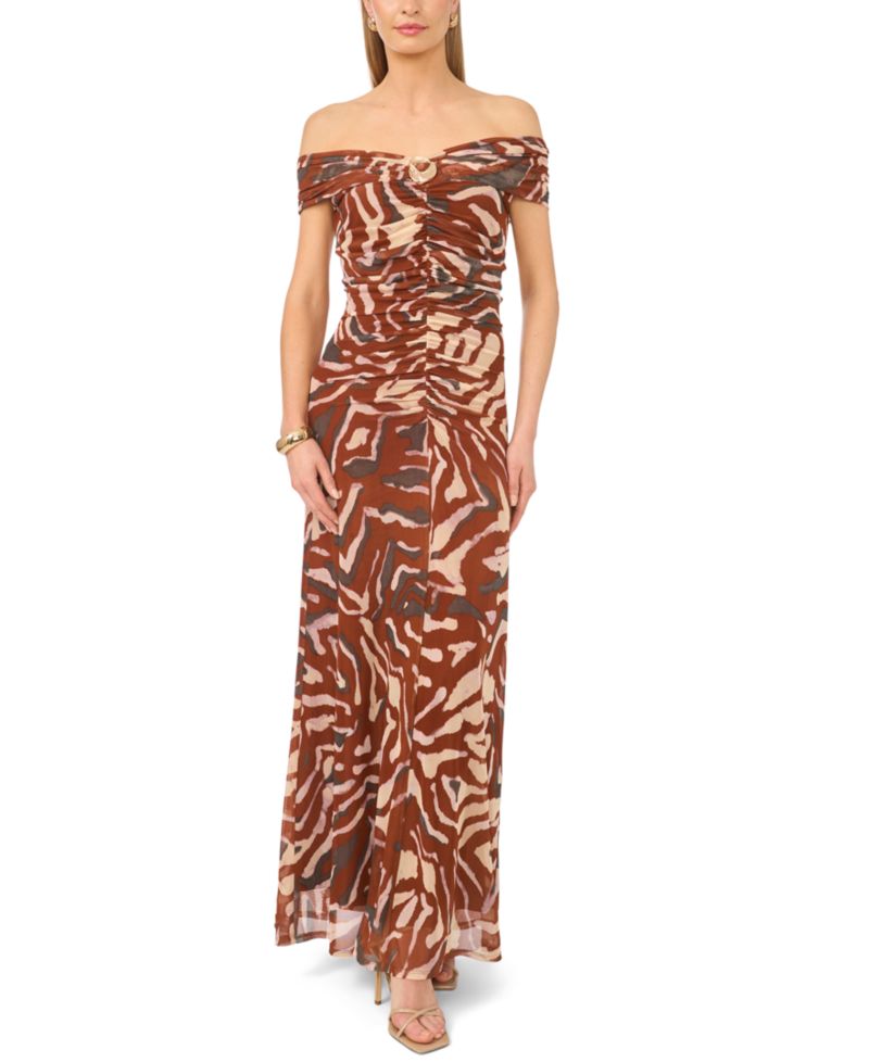 Women's Off-The-Shoulder Maxi Dress