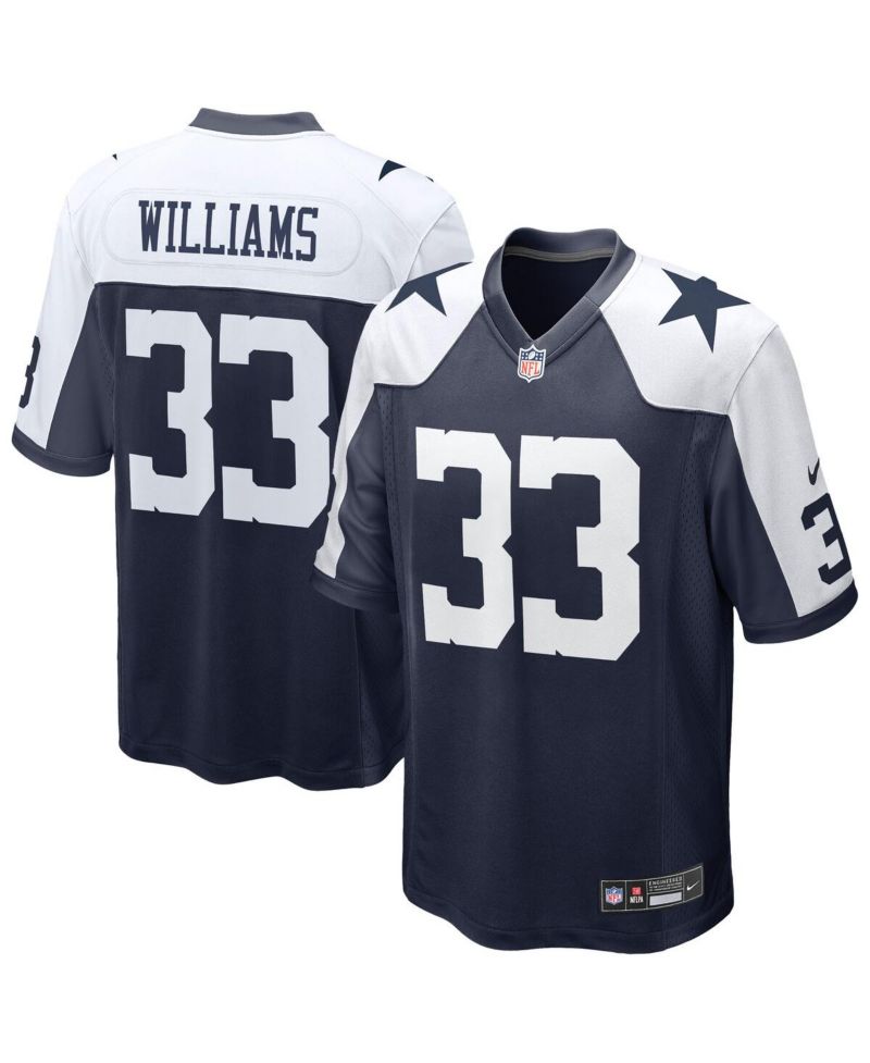 Men's Javonte Williams Navy Dallas Cowboys Alternate Game Jersey