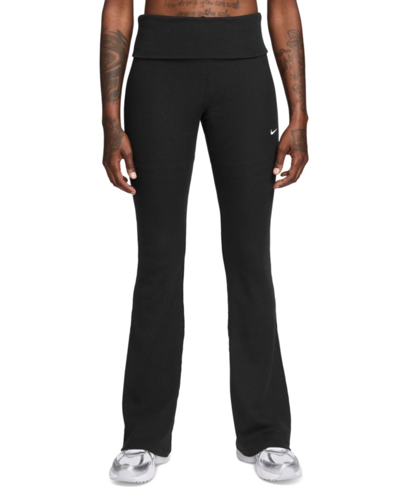 Women's Sportswear Chill Knit Mid-Rise Tight Ribbed Pants