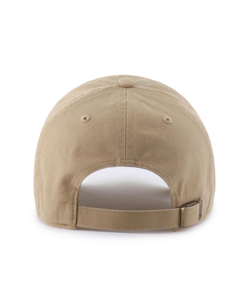 47 Brand Men's Khaki Oklahoma City Thunder Fast Break Chase Region Clean Up Adjustable Hat