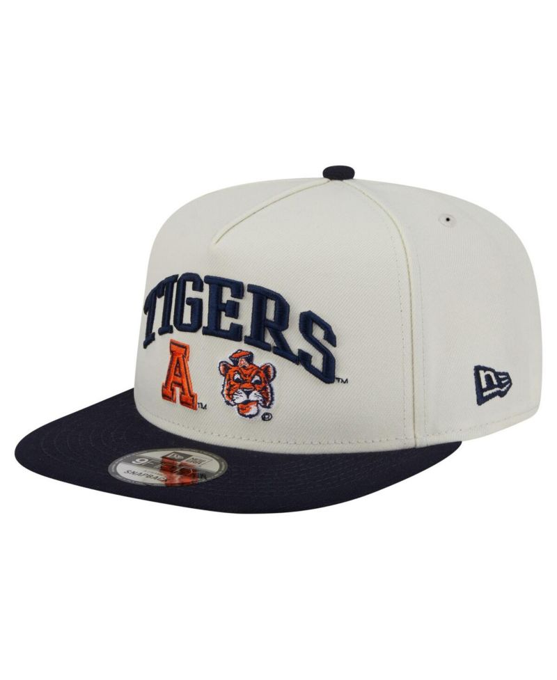 Men's White Auburn Tigers Collegiate 9FIFTY A-Frame Snapback Hat