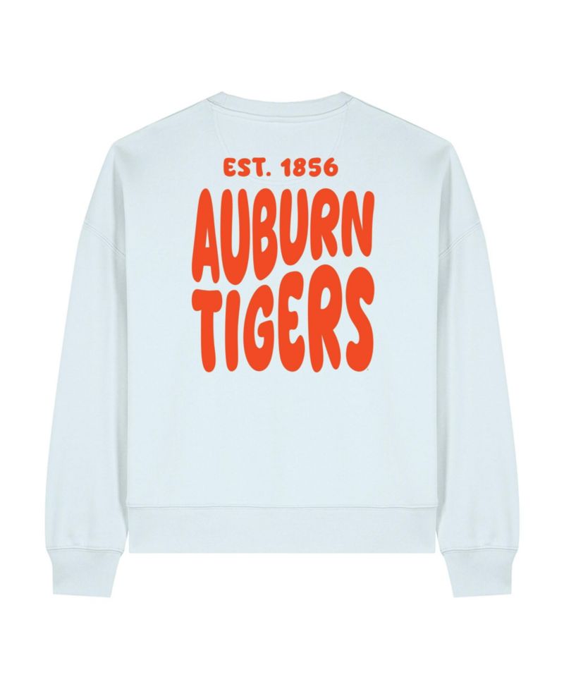 Women's White Auburn Tigers Cloud Sweatshirt