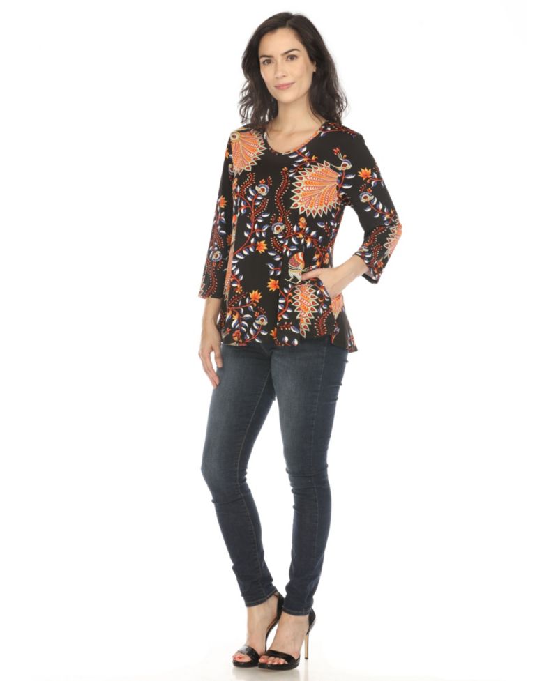Women's Vibrant Boho Swing Top