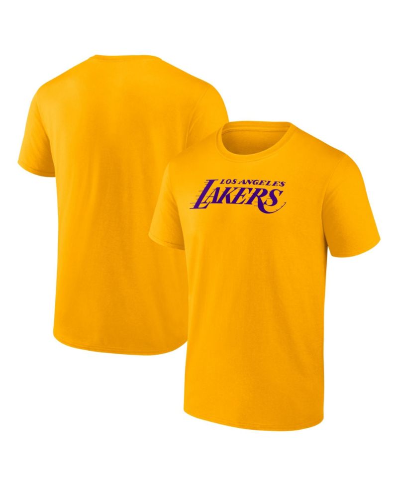 Men's Gold Los Angeles Lakers Wordmark T-Shirt