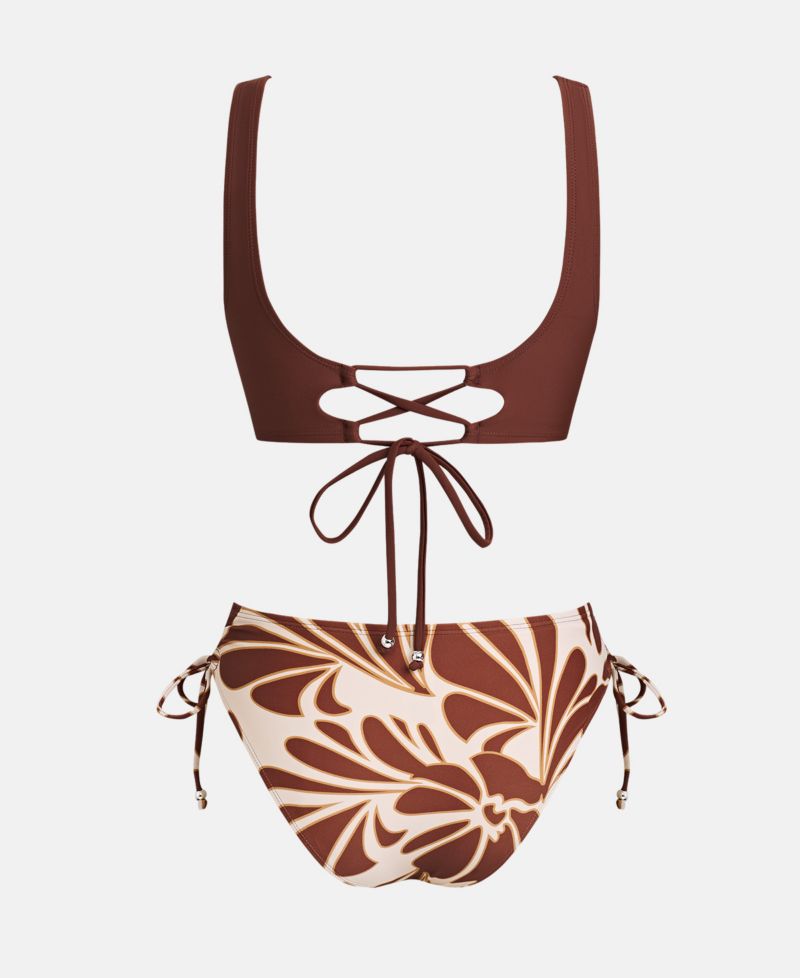 Women's Wide Strap Tie Side Bikini Set