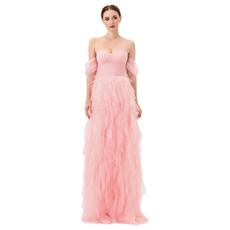 Women's Lili Off Shoulder Ruffle Gown