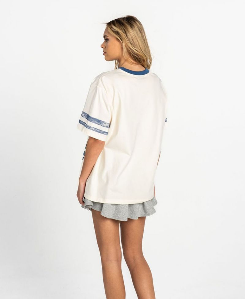 Women's White Minnesota Lynx Drop-Shoulder Oversized T-Shirt