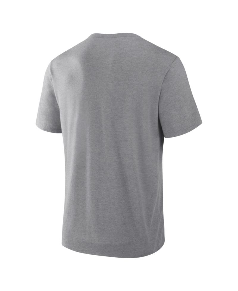 Men's Heather Gray Atlanta Braves Play Tribute Tri-Blend T-Shirt
