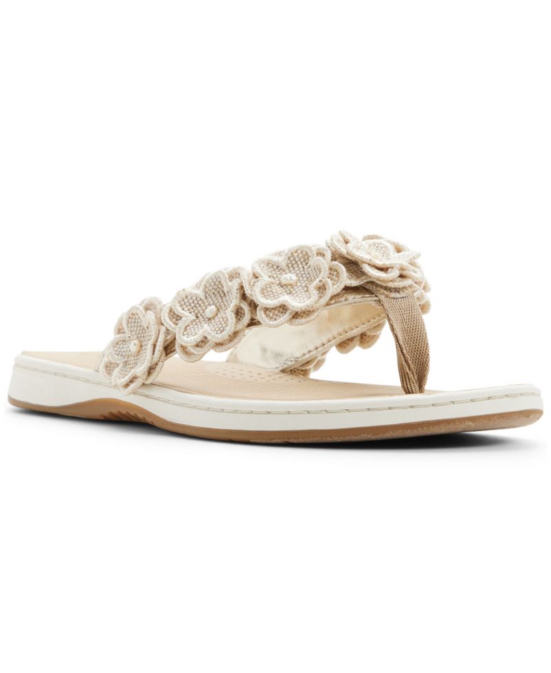 Women's Seafish Floral Open Toe Slip-On Sandals