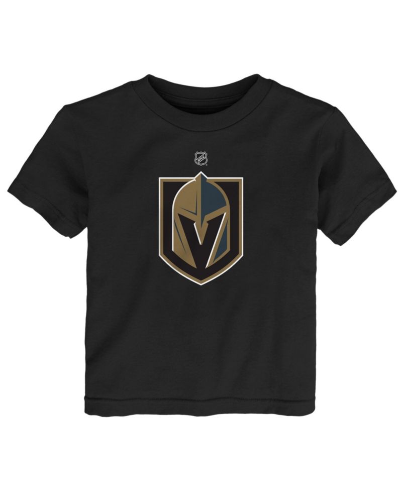 Baby Boys and Girls Black Vegas Golden Knights Primary Logo T-Shirt