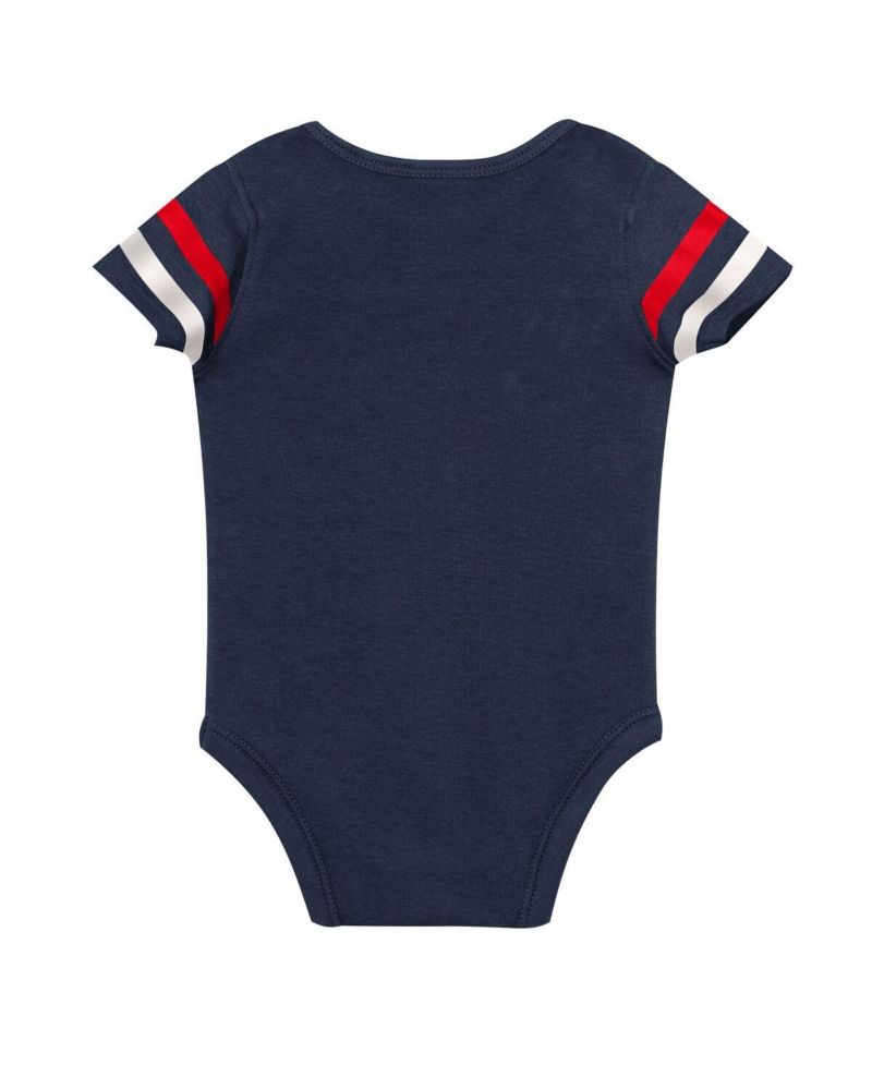 Baby Boys and Girls 3-Piece Navy St. Louis Cardinals Up One Bodysuit, Bib and Booties Set