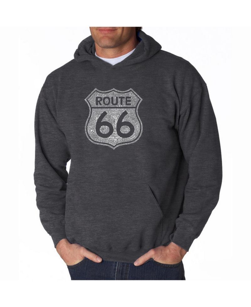 Men's Word Art Hoodie - Route 66