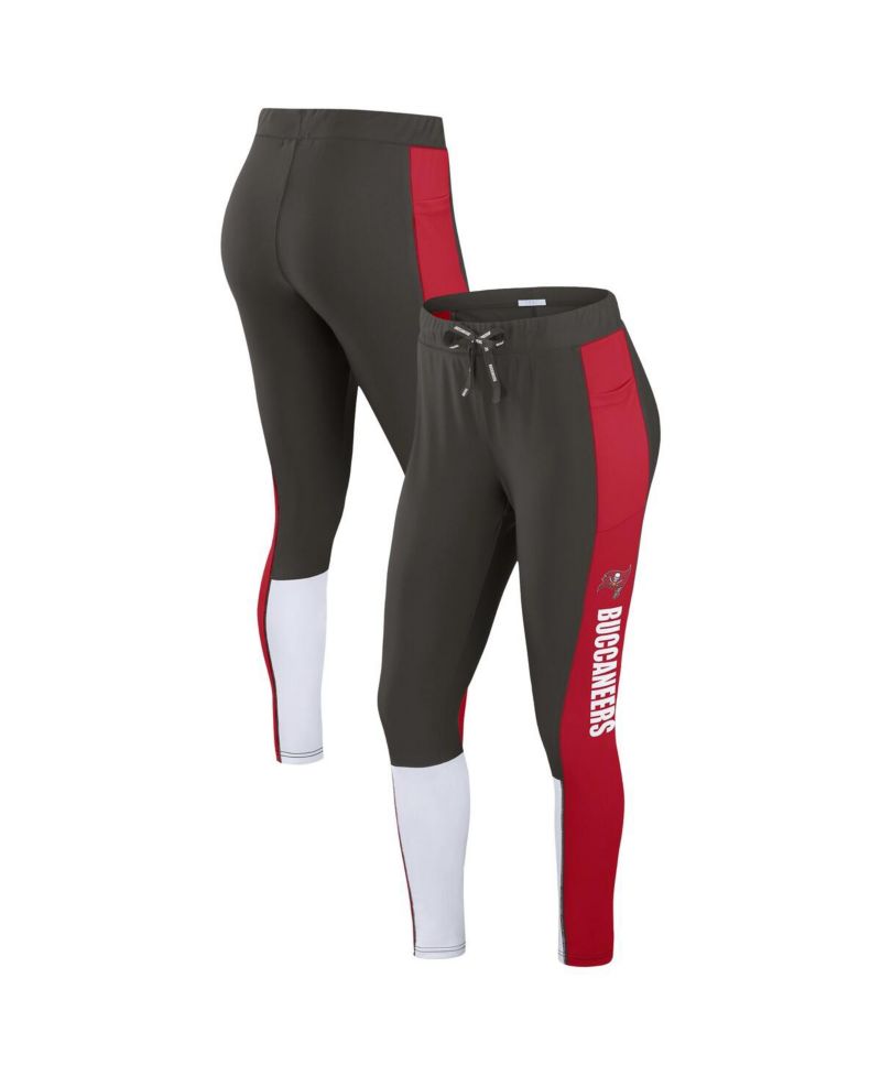 Women's Pewter/Red Tampa Bay Buccaneers Color-Block Leggings