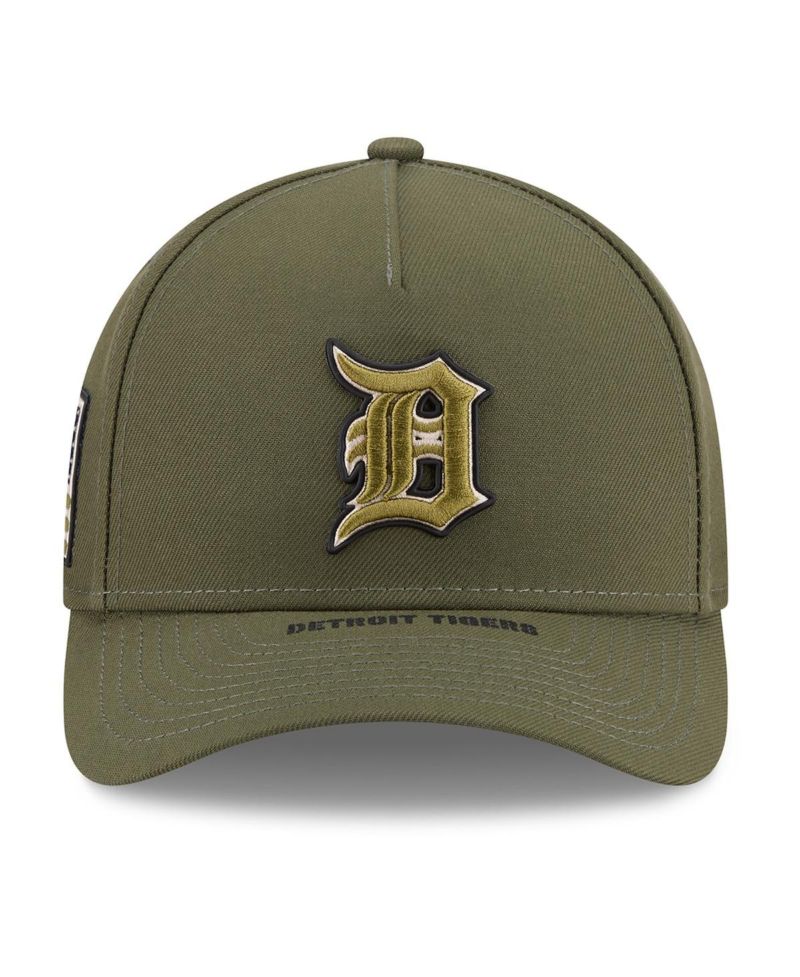 Big Boys and Girls Olive Detroit Tigers 2026 Armed Forces Day 9FORTY M-Crown Adjustable Hat