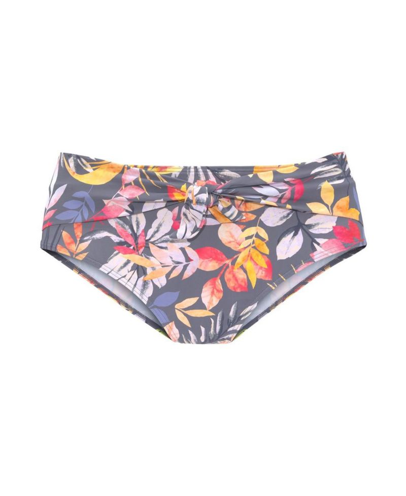 Women's Floral Print High Waist Bikini High-Waist Swim Bottom