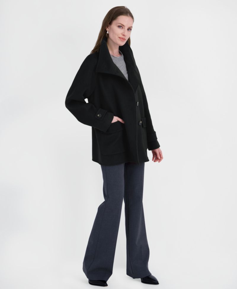 Women's Double-Faced Funnel Neck Coat