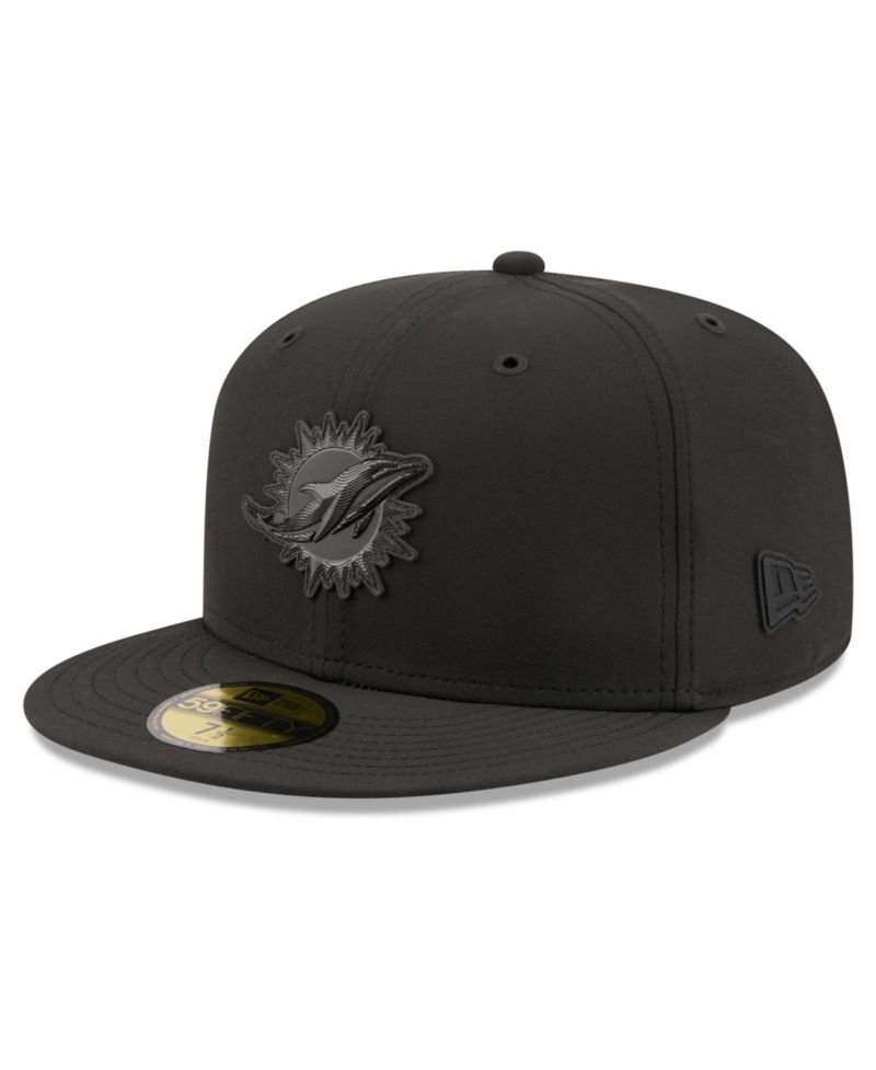Men's Black Miami Dolphins 2026 Sideline 59FIFTY Fitted Hat