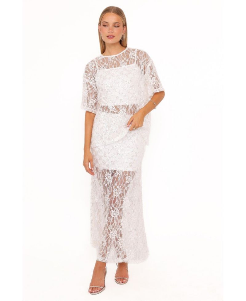 Women's Yonder Sheer Panel Lace Maxi Skirt