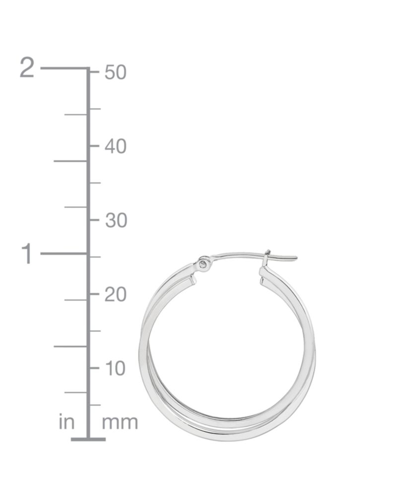Intertwined Hoop Earrings in 14k Gold