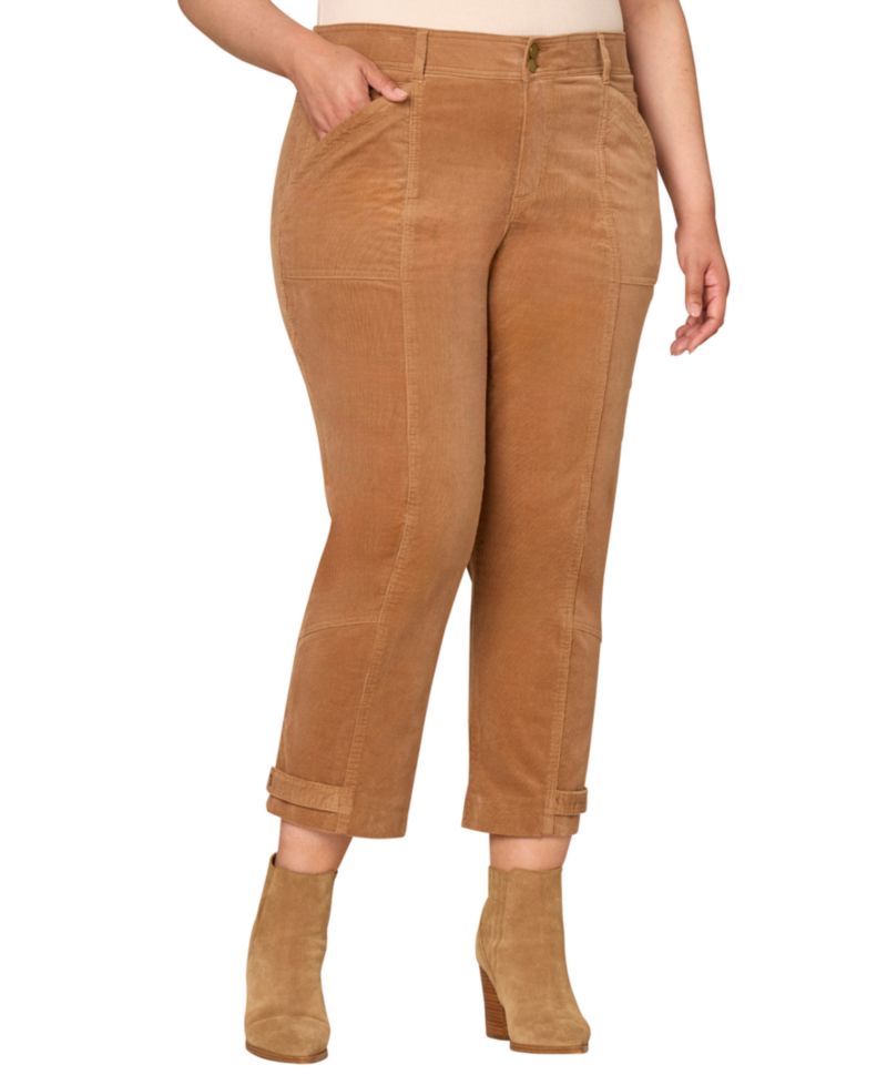 Plus Size High-Rise Tapered Jeans