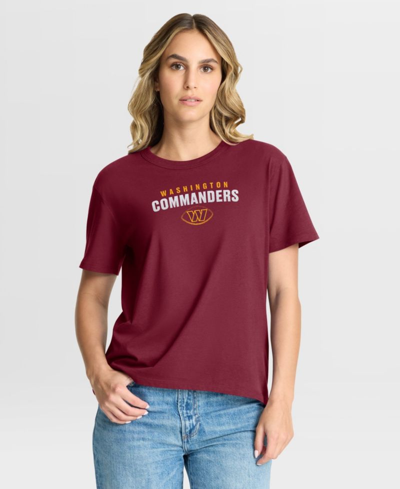 Women's Burgundy Washington Commanders Fade Legacy T-Shirt