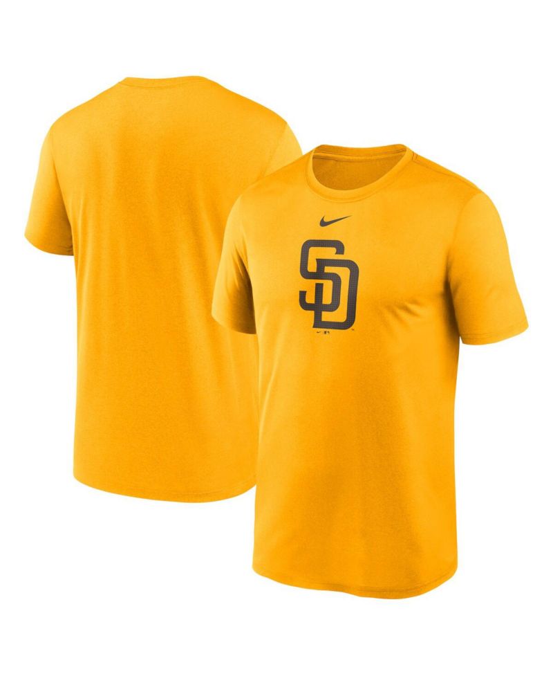 Men's Gold San Diego Padres Legend Fuse Large Logo Performance T-Shirt