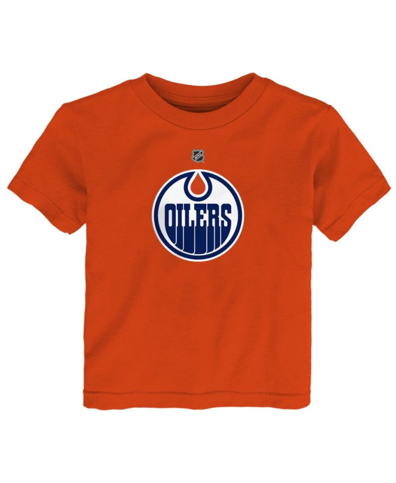 Baby Boys and Girls Orange Edmonton Oilers Primary Logo T-Shirt
