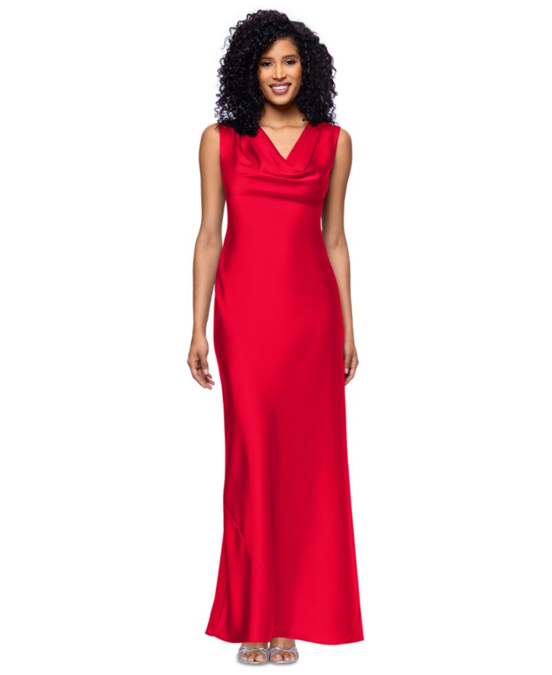 Petite Cowl Neck Gown