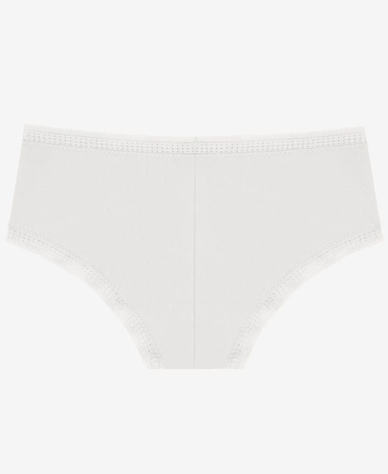 Women's Cabana Cotton-Blend Boyshort Crochet-Trim Panty, 3-Pack