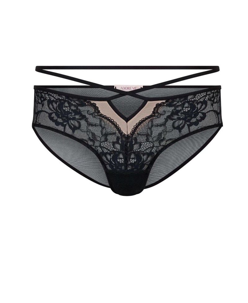 Saveria Cheeky Lace Sheer-Mesh Panty