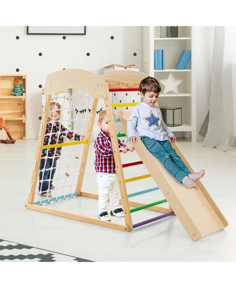 Jungle Gym 6-in-1 Wooden Indoor Playground