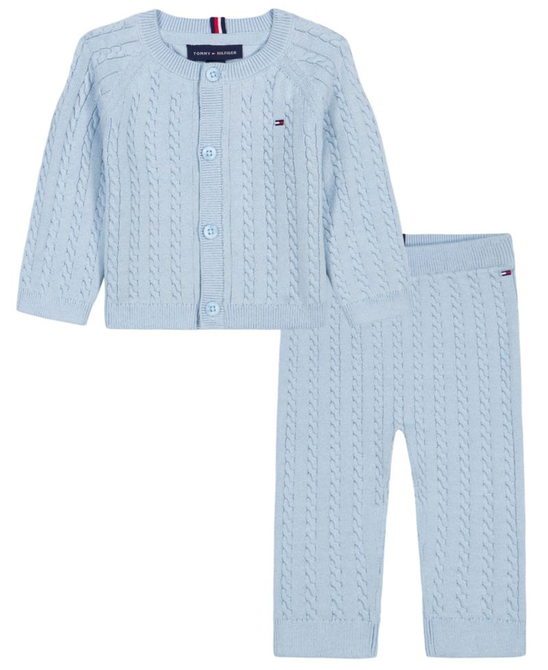 Baby Boys' Long-Sleeve Cardigan and Pants, 2-Piece Set