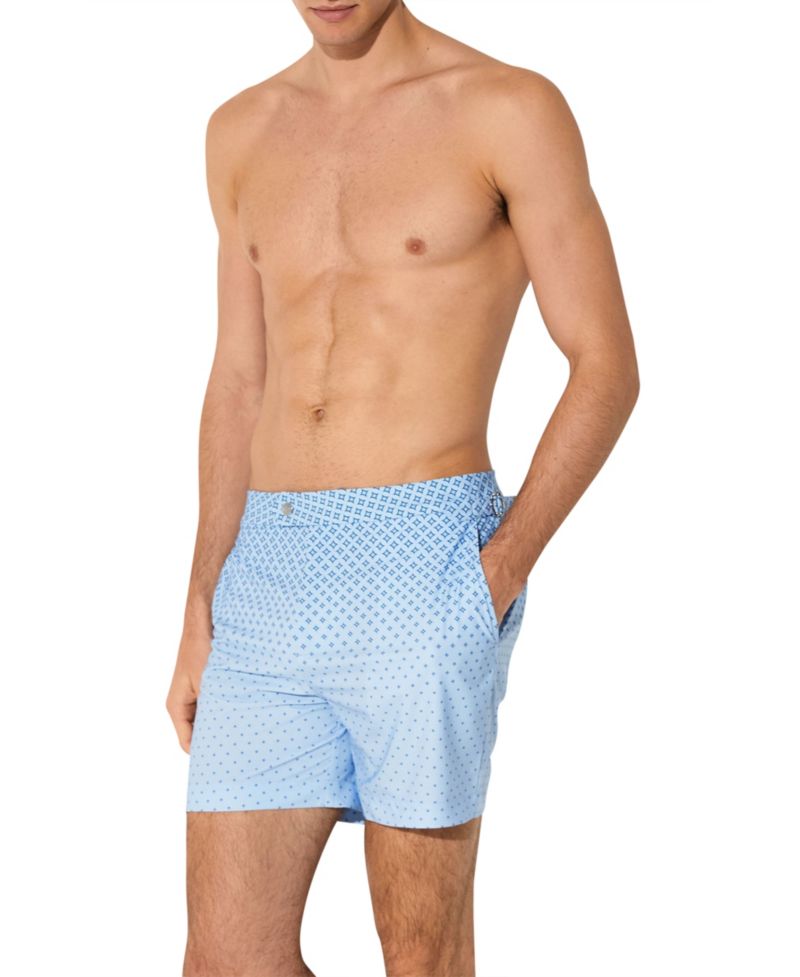 Men's Darli Ombr&eacute; Geometric-Print Swim Shorts