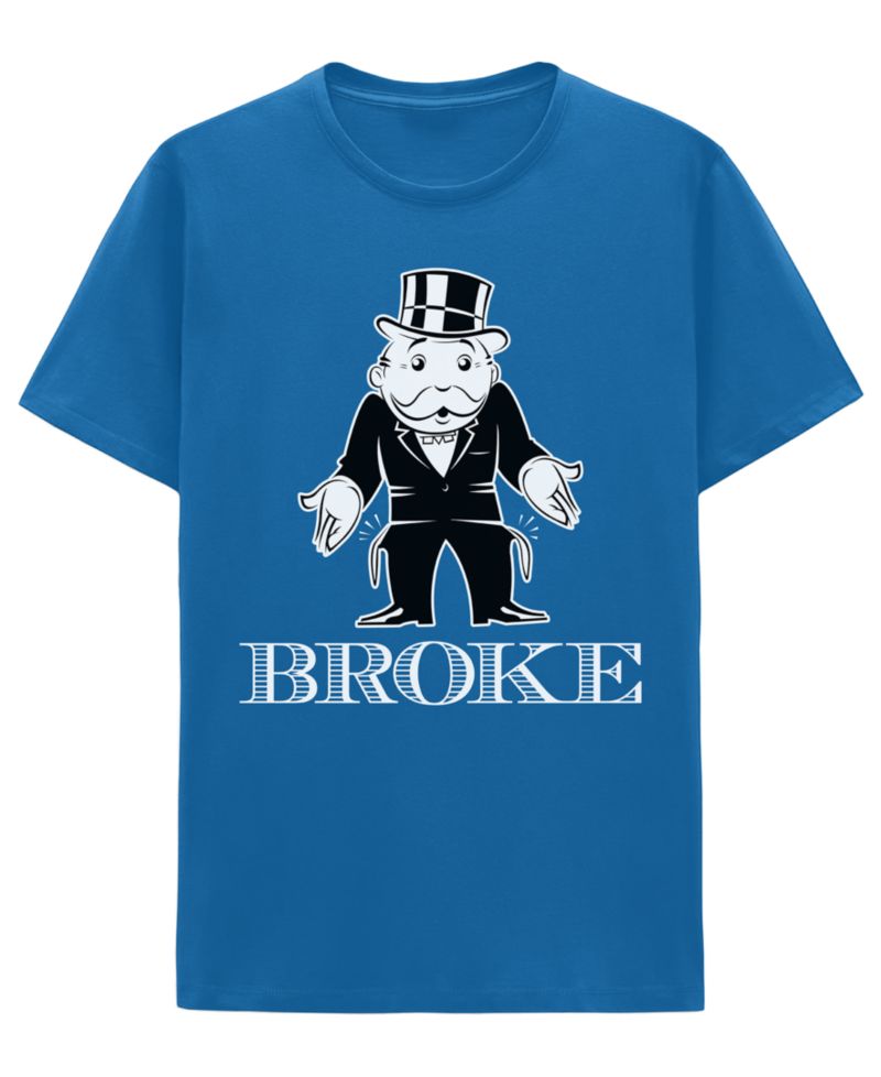 Men's Monopoly Broke Short-Sleeve Crewneck T-Shirt