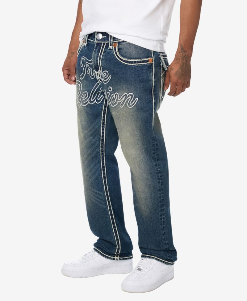 Men's Ricky Rope Stitch Flap Straight Jeans