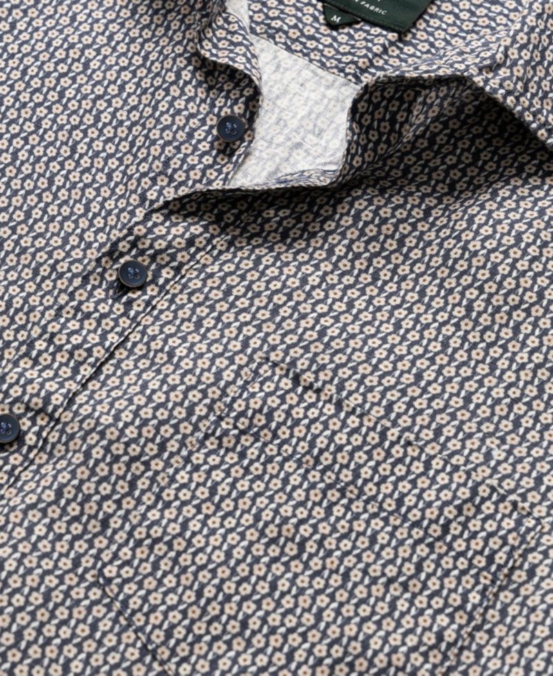Men's Short-Sleeve Featherson Linen Shirt
