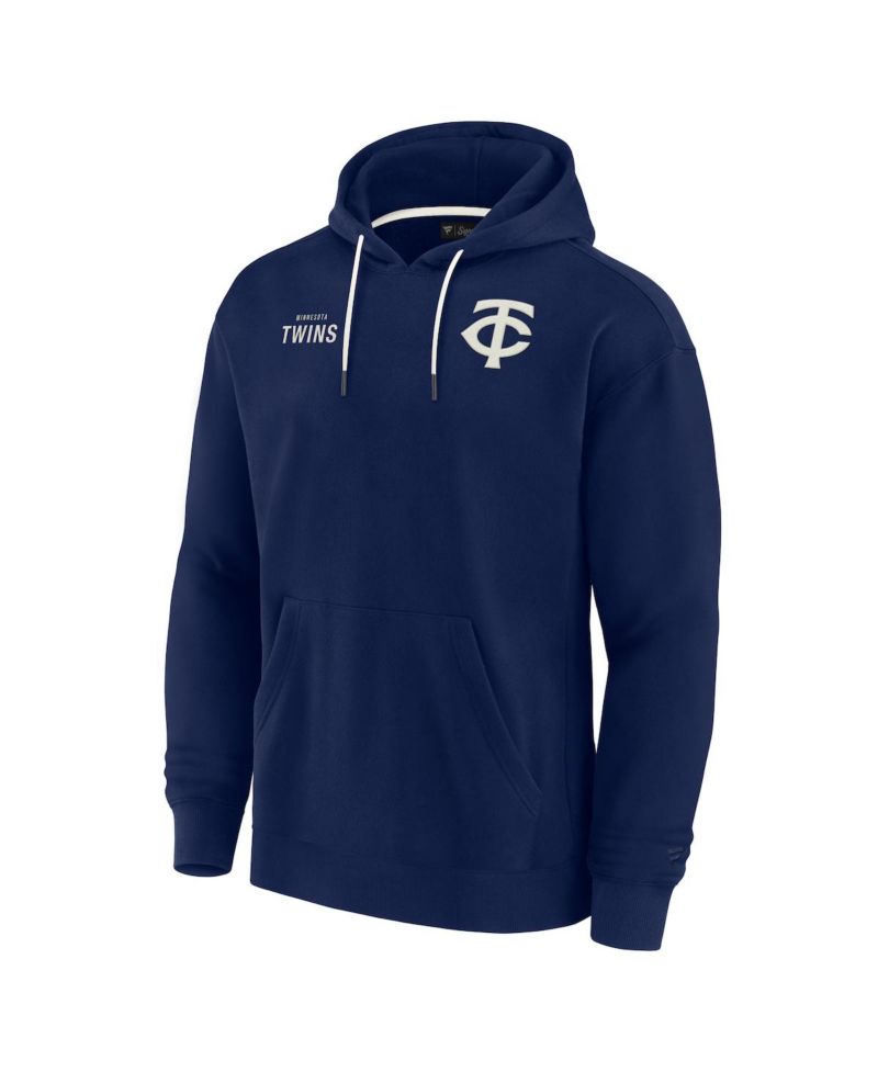 Men's and Women's Navy Minnesota Twins Super Soft Fleece Pullover Hoodie