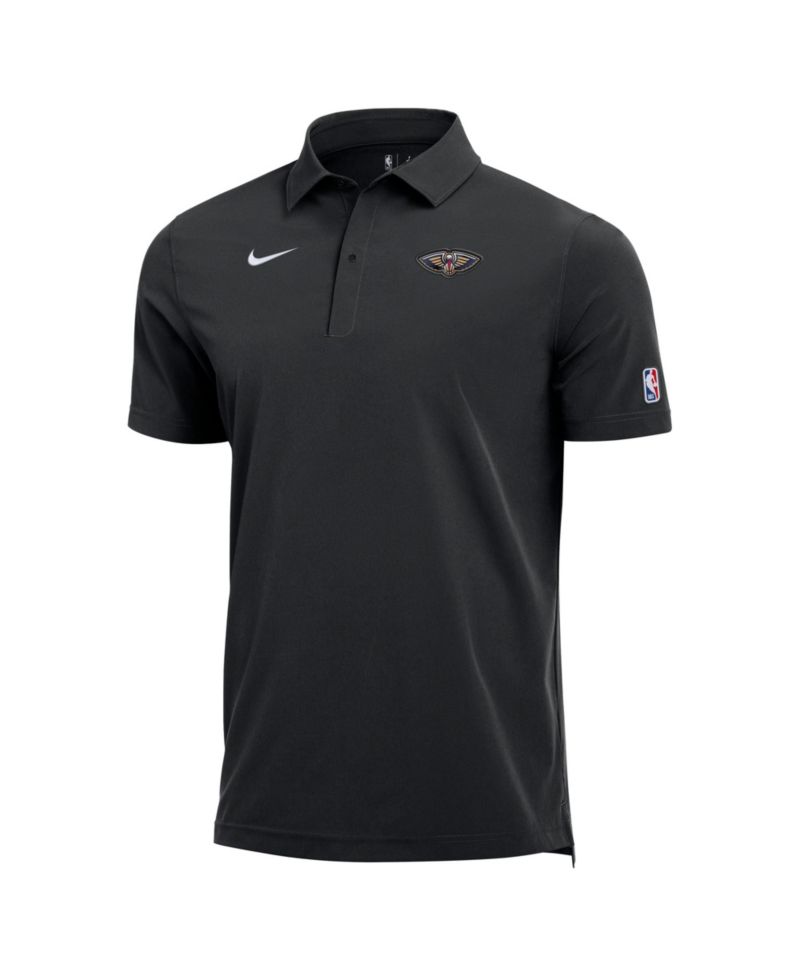 Men's Black New Orleans Pelicans 2025/26 Authentic Dri-FIT Coaches Polo